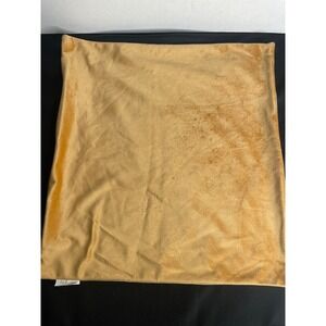 Alan Sma Velvet Pillow Cover Euro Sham Gold Solid Textured Cozy